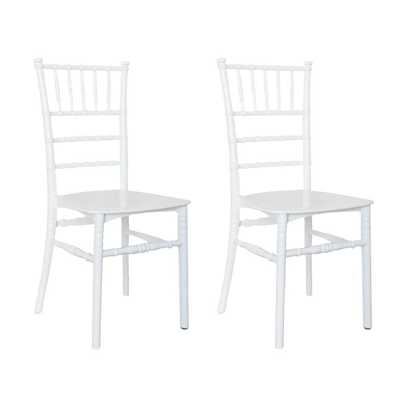 Set 2 Sedie 39x40x91 cm di Chiavari Design Classico Bianche-1