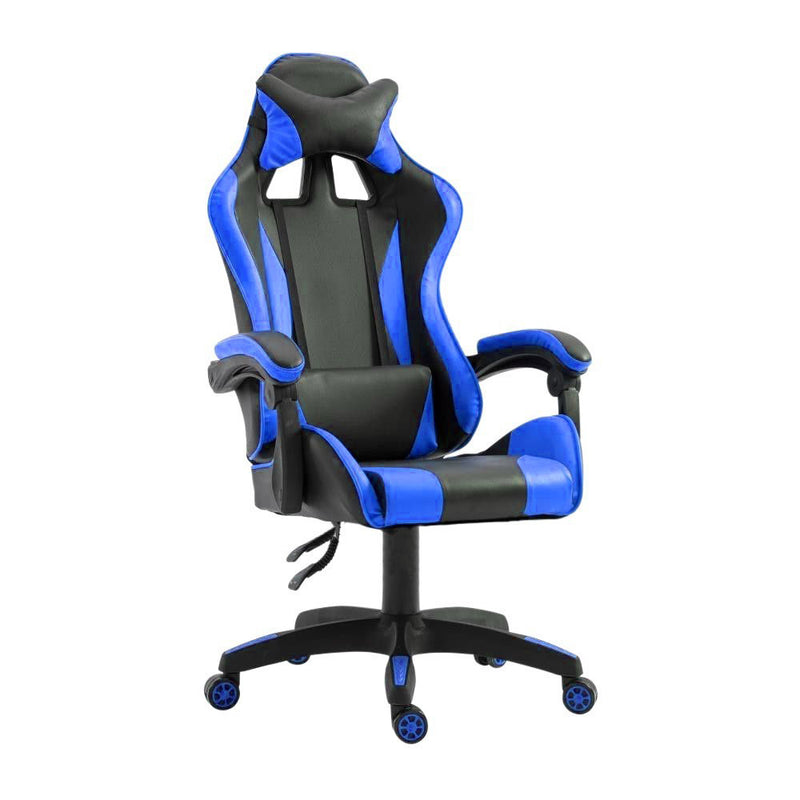 Sedia da Gaming Ergonomica 66x60x134 cm in Similpelle Blu-1