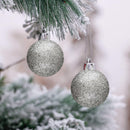 Set 48 Palline Decorative Ø 7 cm per Albero di Natale Argento-2