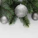 Set 48 Palline Decorative Ø 7 cm per Albero di Natale Argento-3