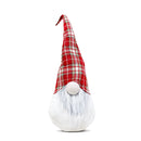 Gnomo di Natale H65 cm con Luce Bianco con Cappello Scozzese-1