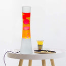 Lampada Lava Lamp 40 cm Base Bianca Magma Verde e Giallo-2