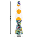 Lampada Lava Lamp 40cm Fantasia Graffiti e Magma Giallo-5