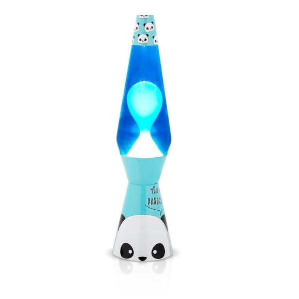 Lampe à Lave 40cm Base Bleue avec Panda et Magma Bleu sconto