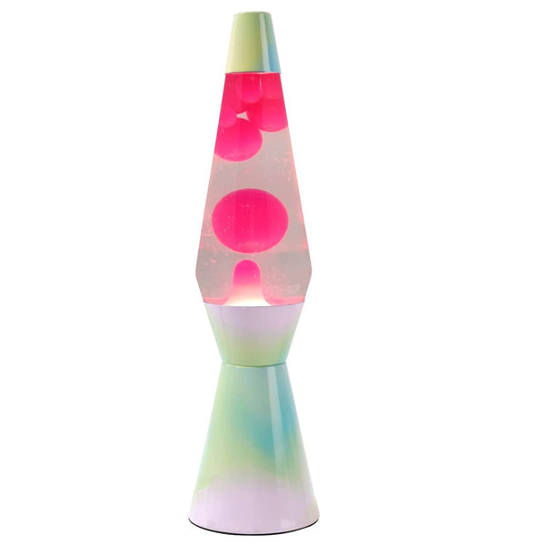 sconto Lampe à Lave 40cm Rainbow Dream Base Couleurs Pastel Rose Magma