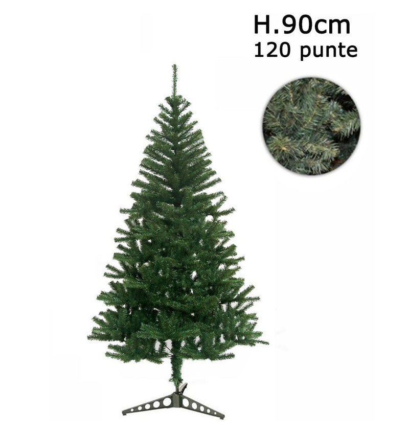 Albero di Natale artificiale 90 cm con 120 punte rami folti Pino delle Sorprese-4