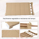 Mensola Estensibile per Armadi 35x45cm Scaffale Telescopico per Mobili Beige-5