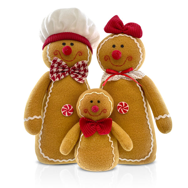 prezzo Tri Gingerbread H37 cm avec Lumières en Polyester