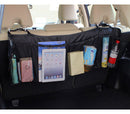 Organizer Sedile Posteriore Auto 6 Tasche in Tessuto Nero-1