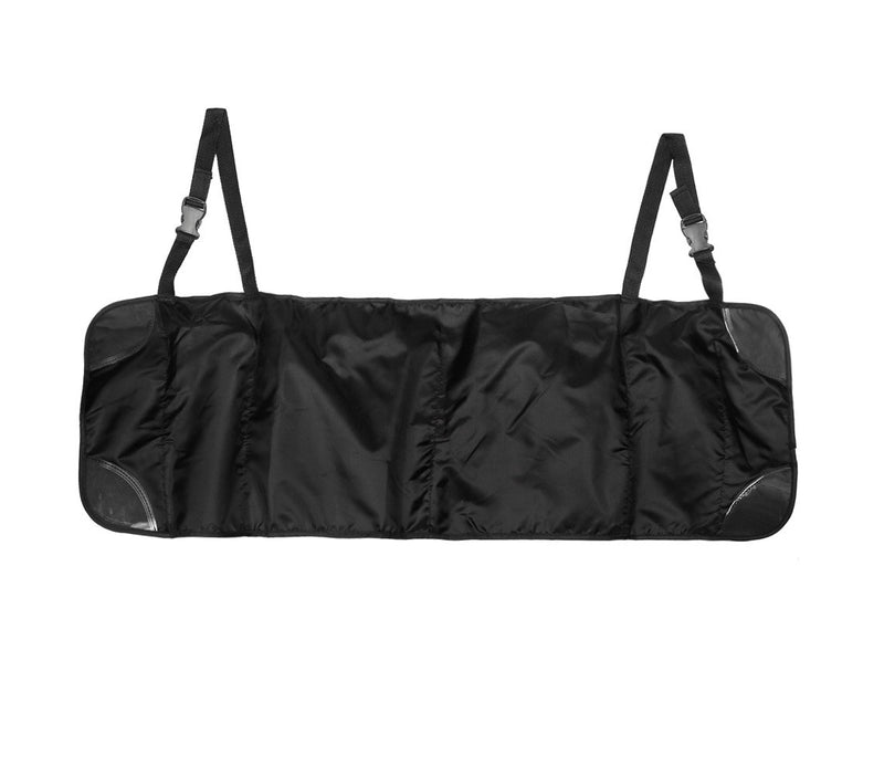 Organizer Sedile Posteriore Auto 6 Tasche in Tessuto Nero-4