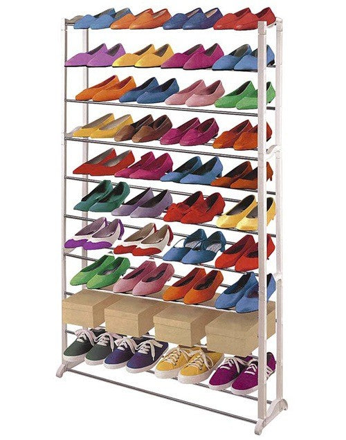 acquista Étagère à chaussures peu encombrante 40 paires 72x25x140 cm organisateur de placard