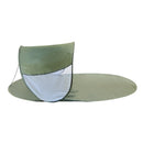 Stuoia da Spiaggia 139x66x58 cm Struttura Pop Up con Parasole Tessuto Impermeabile Verde-1