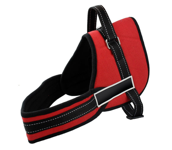 Harnais de Dressage Rembourré Taille M pour Chiens Réglable Rouge sconto