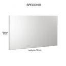 Mobile da Bagno Sospeso 100cm Pensile P18cm Mazzoni Boston 15 Noce Scuro Frassinato-3