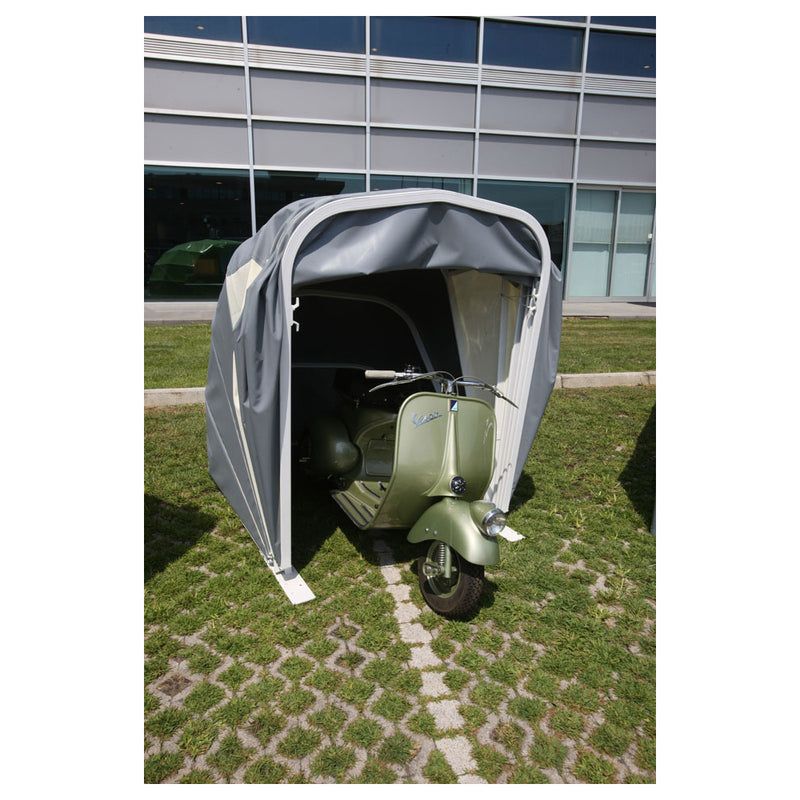 Motobox a Chiocciola Copertura Box in PVC per Moto Scooter - 280x130xh140 cm Beige Maddi-4