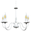 Lampadario 5xE14 Montatura Verniciata Bianco E-Energy Nicla-1