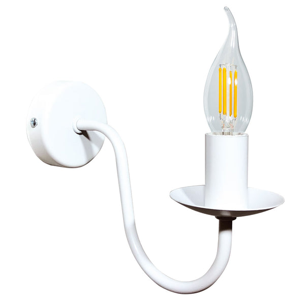 Applique 1xE14 Blanc E-Energy Cadre Peint Nicla sconto