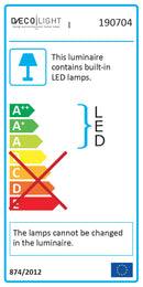 Applique Led 8W 716lm 4500K Bianco E-Energy Nodo-2