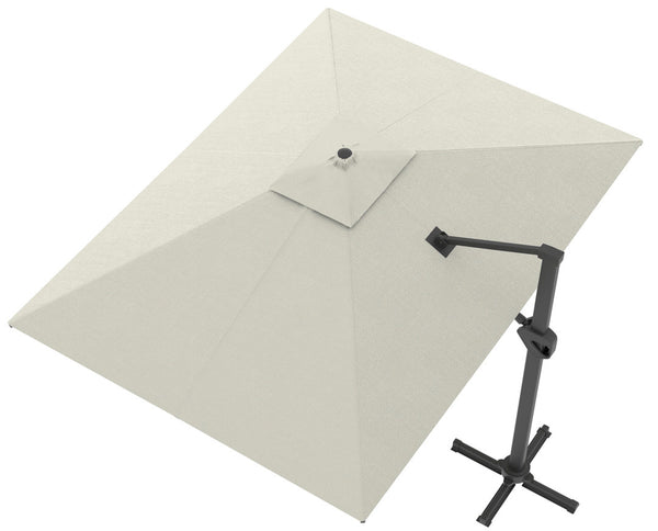 Parasol de Jardin Décentralisé 2x3m en Toile Polyester Crème Aluminium acquista