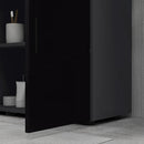 Mobile Sotto Lavabo Bagno per Piedistallo 60x30x60 cm in Legno Truciolare Nero-9