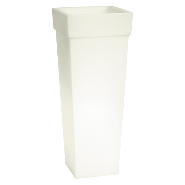 sconto Vase de Jardin Lumineux LED 40x40x100 cm en Résine 5W Chêne Multicolore