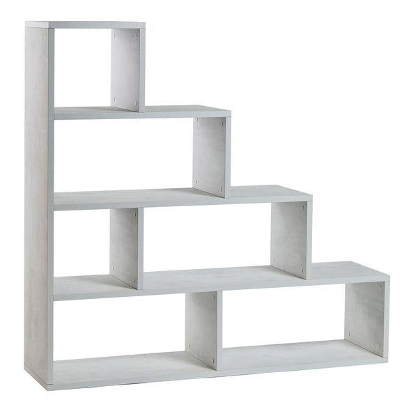 Libreria a Scala 4 Ripiani 150x144x38 cm Ossido Bianco sconto