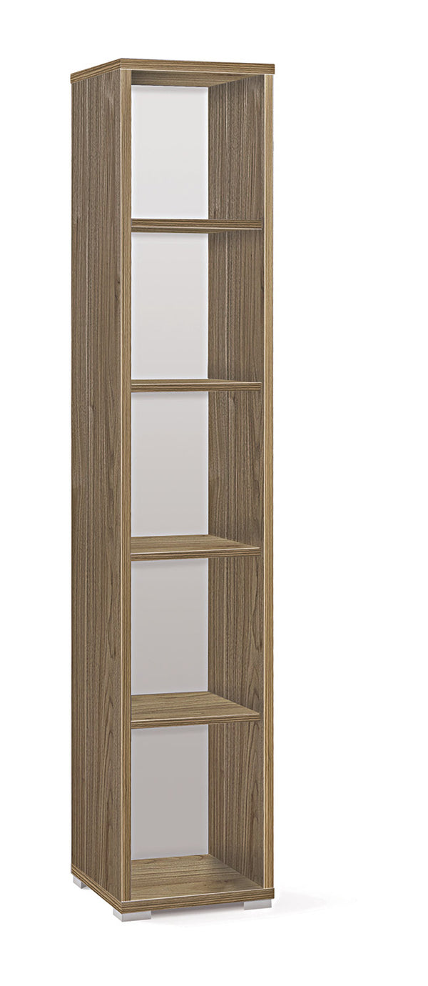 acquista Libreria Modulare 5 Ripiani 39x199x41 cm Noce Stelvio