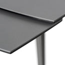 Tavolo Allungabile 140/170/200x90x76 cm in Metallo con Top in Ceramica su Vetro Grigio Antracite-9