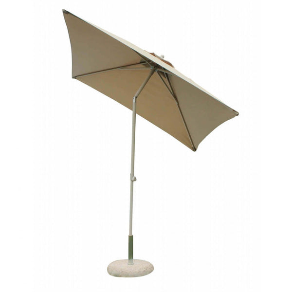 online Joli parasol de jardin 2x3m en aluminium gris tourterelle