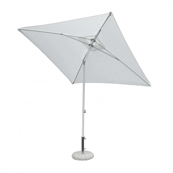 Joli parasol de jardin 2x2m en aluminium blanc acquista