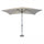 Parasol de jardin Poly Eco 2x3m en acier anthracite