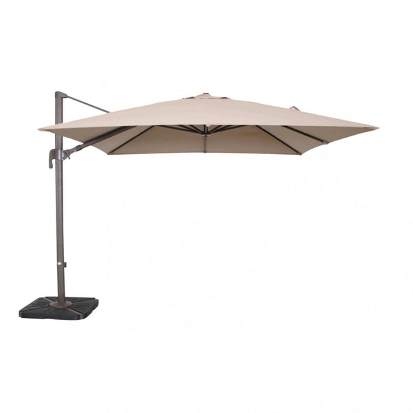 Parasol de jardin décentralisé Nettuno Lux 3x3m en aluminium gris tourterelle prezzo