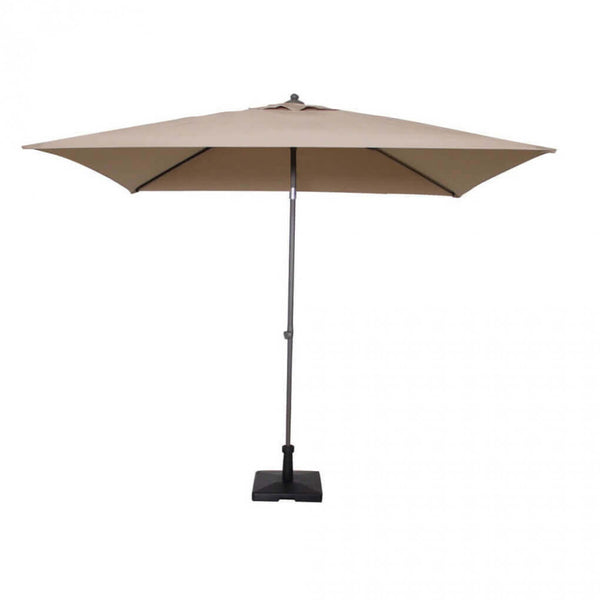 Joli parasol de jardin 2x2m en aluminium gris tourterelle acquista