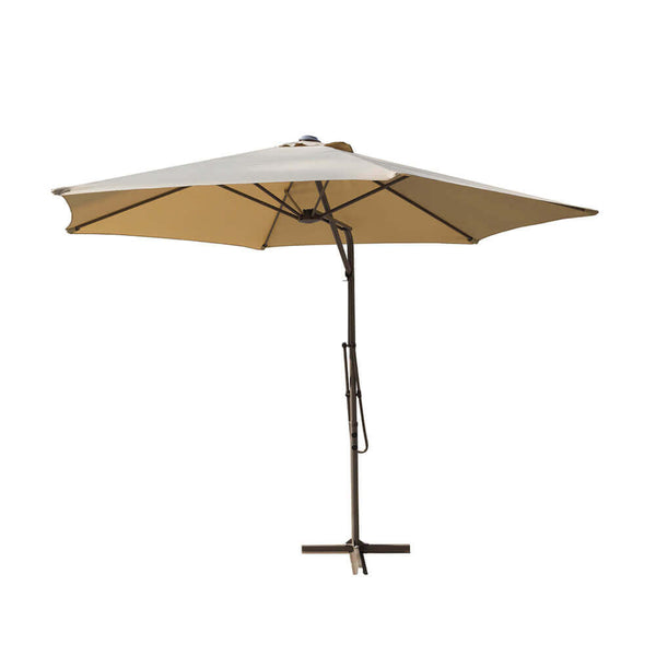 Zenith Parasol de jardin déporté Ø3 m en acier Tortora sconto