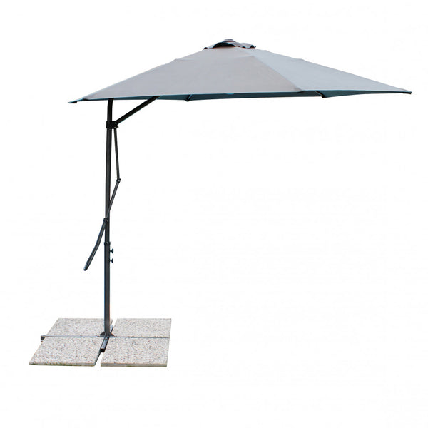 Parasol de jardin déporté Zenith 2,5x2,5m en acier gris acquista