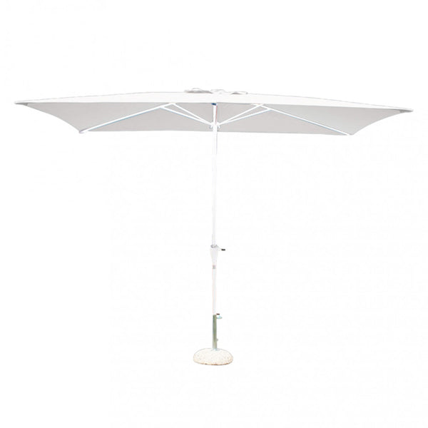 Parasol de jardin Poly Eco 2x3m en acier blanc acquista