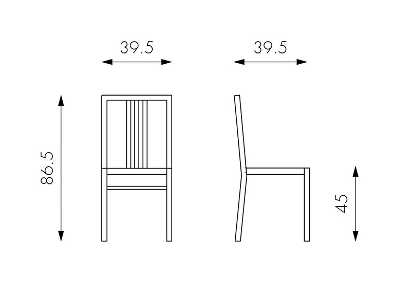 Set 2 Sedie 39,5x39,5xH86,5 cm in Legno Laccato Mina Grigio Chiaro-4