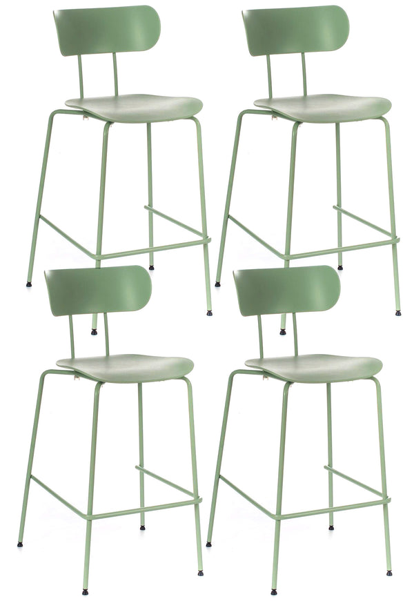 Set 4 Sgabelli 45x51xH98 cm in Polipropilene Sam Verde online