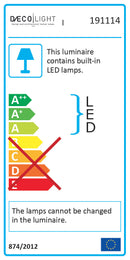 Lume Led 8W 940lm 4500K Bianco E-Energy Otto-2