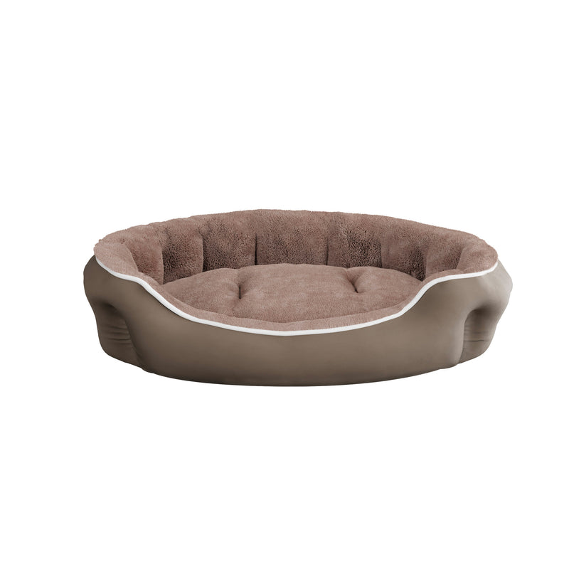 Cuccia Imbottita per Cani e Gatti 75x65x20cm in Poliestere Coccole Beige -1