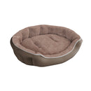 Cuccia Imbottita per Cani e Gatti 75x65x20cm in Poliestere Coccole Beige -2