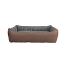 Cuccia per Cani e Gatti Doubleface 84x66x19 cm in Poliestere Love Tortora-1