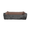 Cuccia per Cani e Gatti Doubleface 84x66x19 cm in Poliestere Love Tortora-2