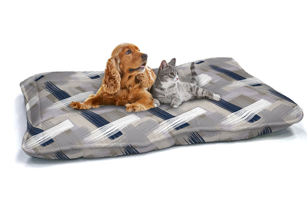 sconto Coussin Rembourré pour Chiens et Chats 60x100 cm en Microfibre Coup de Pinceau