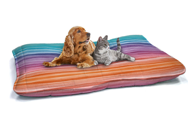 Coussin Rembourré pour Chiens et Chats 60x100 cm en Microfibre Arc-en-Ciel prezzo