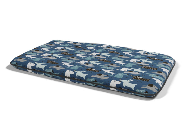 Coussin rembourré pour chiens et chats 60x100 cm en microfibre Blue Dogs sconto