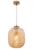 Lampada pendente Pendant in Metallo Dunas Ottone-1