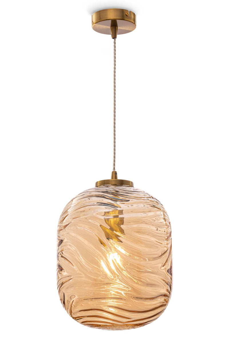 Lampada pendente Pendant in Metallo Dunas Ottone-1