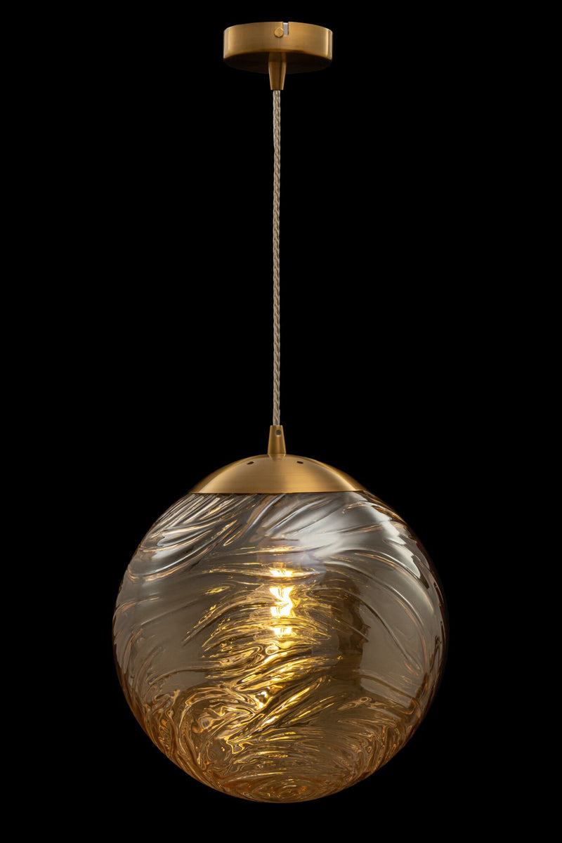 Lampada pendente Pendant in Metallo Dunas Ottone-2