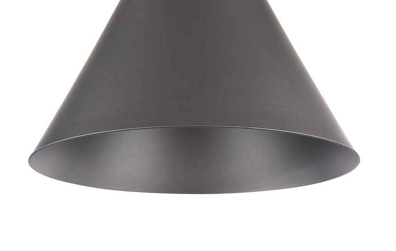 Lampada pendente Pendant in Metallo e Legno Bicones Nero-5